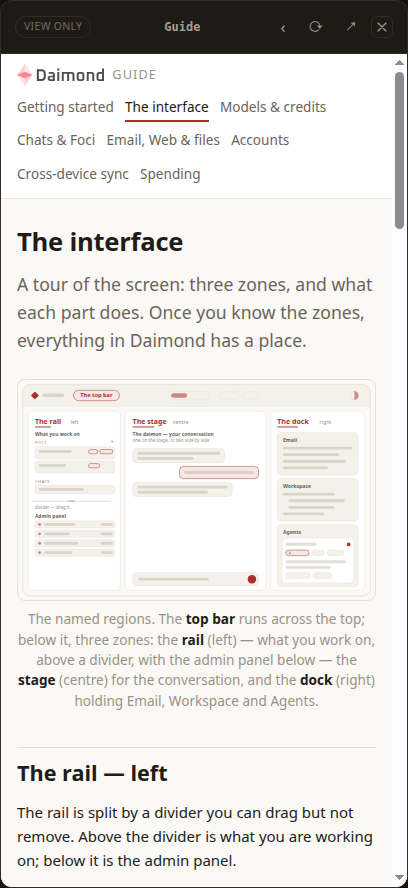 The Web panel showing a page on the stage, with back, reload and open-in-a-tab controls in its header.